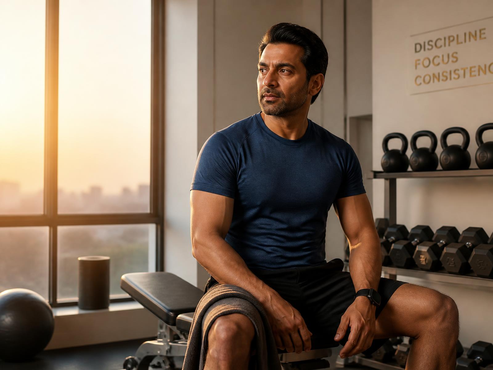 Man completing a strength session as part of the LUVO T-Surge 30-day program